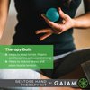 Gaiam Restore Hand Therapy Exercise Ball Kit - 3-Level Hand Grip Strengthener Massage Balls (Soft, Medium, Firm) for Physical Therapy & Hand Pain Relief, Ease Muscle Tension with Hand Balls - Set of 3