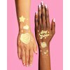 xo, Fetti Golden Birthday Temporary Tattoos - 50 gold styles | Birthday Party Decorations, Fun Birthday Girl Party Favors, HBD, Older Wiser Hotter, Fifty and Fabulous, Funny Bday Gift