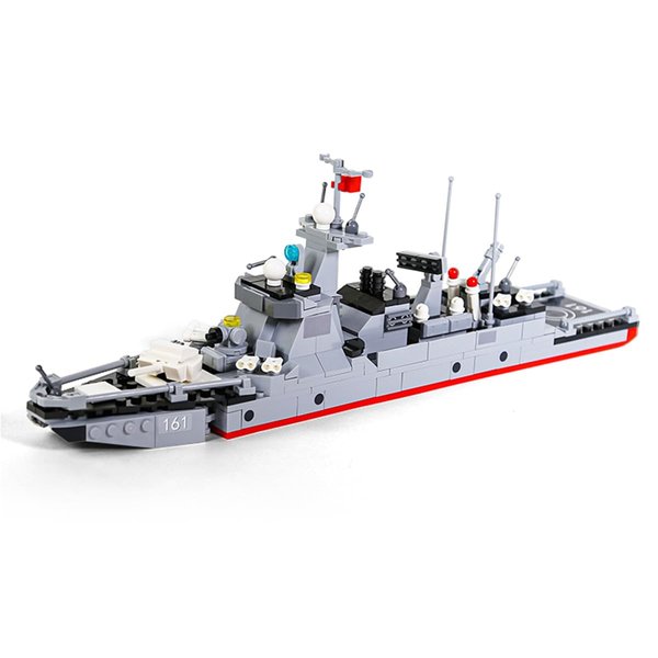 DAHONPA Type 052D Destroyer Military Series Building Bricks Set (376 Pcs) Warship Build Blocks Toy, Gift for Adult