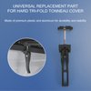 DICMIC Universal Replacement and Accessories Part Kit for Hard Tri-fold & Quad-fold Truck Bed Cover Include Nut, T-Bolt and Tonneau Cover Clamp, 2X Rear Clamp