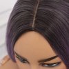 Smilco Synthetic Wigs for Women Ombre Light Purple Wig Long Wavy Curly Middle Part Wig Natural Looking Hair Wigs Synthetic Heat Resistant Fiber Wigs for Daily Party Cosplay (26 Inch)
