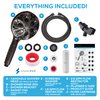 SparkPod 10-Mode Filtered Shower Head with Hose - 5" High Pressure Shower Heads with Filter - Handheld Shower Head Filter with Built-In Power Jet, Stainless 6ft Hose and Bracket (Oil-Rubbed Bronze)