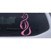 Pink 11.5in X 5.5in - Tribal Cat Animals Car Window Wall Laptop Decal Sticker