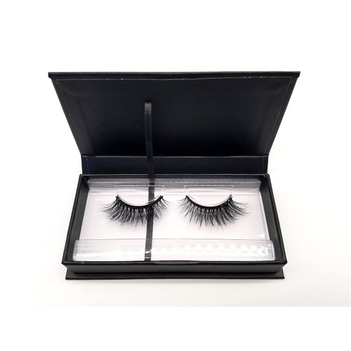 MISSLADY 12-Magnet Real Mink Magnetic Eyelashes Mink Natural Long Wispy Magnetic Lashes Mink (M3D-505, 16mm, 1 Pair without Eyeliner, Gift Box)