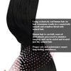 Sunny Black Sew in Hair Extensions 24inch Human Hair Weft Jet Black Hair Extensions Real Human Hair Sew in Black Weft Hair Extensions for Women Add Hair Length 100G