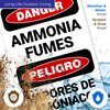 Danger Ammonia Fumes Bilingual Sign, 10x7 Inches, Rust Free .040 Aluminum, Fade Resistant, Made in USA