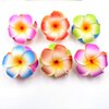 10 Pcs Hawaii Plumeria Flower Clips Hawaiian Flower Hair Barrettes Beach Party Hair Clips Artificial Tropical Flower Hairpins for Wedding 7cm