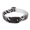 East Side Collection Zebra-Print Nylon Dog Collar, 14–20 Inch