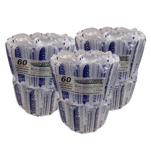 165 count 4x8 airDEFENDER air pillows 20 gallon 2.66 cubic feet void fill cushioning shipping packing package