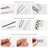 Tbestmax Hair Pins Set-100 Pcs U Pins 100 Pcs Bobby Pins Clips 6 Spiral Spin Hair Pins and 150 Rubber Bands, Hair Grips to Clip Ballet Hair Net