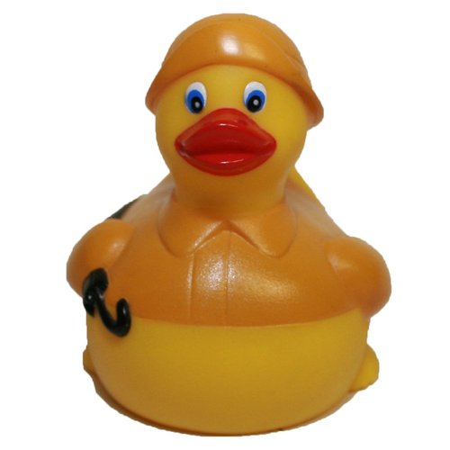 Waddlers Rubber Duck Saves for Rainy Day, Brand Rubber Ducks That Floats Upright, Toy Bathtub Rubber Duck Birthday & Kid's Education Gift, Rain Gear Protection Themed Gift