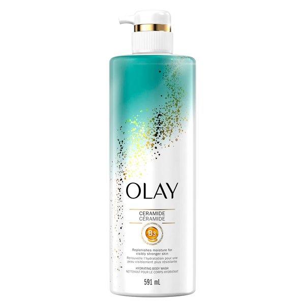Olay Cleansing & Strengthening Body Wash with Ceramide and Vitamin B3 Complex, 591mL