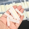 KOXXIAMOQ 240 Pcs Square Nail Tips, natural Extra Long No C Curve Nail Tips, XXL Tapered Square Half Cover Nail Tips, on Nail Tips Traceless for Acrylic Nails Salon (natural)
