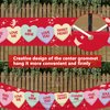 Probsin Valentines Day Banner 120" x 20" Decorations Holiday Yard Sign Party Supplies Red Love Heart Cupid Romantic Funny Images Photo Backdrop Poster Hanging Outdoor Gate Decor Fence Door Indoor Wall