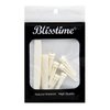 Blisstime 6 String Acoustic Guitar Bone Bridge Saddle and Nut and 6pcs Guitar Bone Bridge Pins Made of Real Bone
