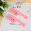 Mini Wide Tooth Comb,2 Pcs Small Combs Portable Detangling Comb Plastic Curl Comb Big Tooth Combs for Women Hair Styling Comb Travel Size Comb Detangling Hair Brush for Curly Hair,Long Hair,Wet Hair