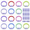 M.best 14pcs Glow Bracelets with 14pcs Spare Batteries Glow in The Dark Bracelets Toys for Party Favors