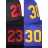Classic Flat Bill Visor Snapback Hat Custom Color Player Team Numbers, Number 23 Red, White Red Hat