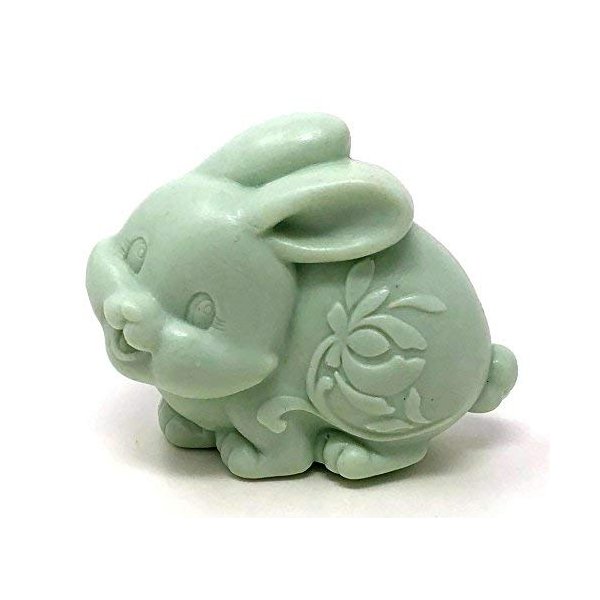 H&B Oils Center Co. 3D Soft Green Easter Bunny Glycerin Soap Bar Fresh Handmade All Natural Pure