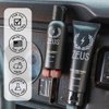 ZEUS Travel Size Beard Wash & Beard Conditioner Set for Men – Soften, Hydrates & Moisturizes - MADE IN USA (Vanilla Rum)