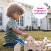 Edushape Wood-Like Soft Baby Blocks for Toddlers 1-3, 30 Pieces Regular Size - Edu-Blocks Soft Blocks Foam Blocks - Stacking Blocks Building Blocks for Daycares and Preschools