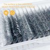 HAICHER Colored Lash Extensions CC Curl 9-18mm Mixed Lash Trays, Holographic Lash Tinsel for Eyelash Extension (Silver, Volume)