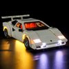 YEABRICKS LED Light for 10337 Icons Lamborghini Countach 5000 Quattrovalvole Building Blocks Model (Building Set NOT Included)