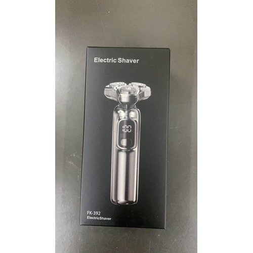 Electric Shaver for Men, Cordless Rotary Razor with Digital Display, Shaver Waterproof USB Fast Charging Silver