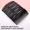 6 Packs French Twist Comb, SourceTon Plastic Side Hair Combs with 29 Teeth Hair Comb Hair Clip Combs for Fine Hair Accessory for Women- Black