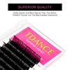 TDANCE Premium D Curl 14mm Semi Permanent Individual Eyelash Extensions 0.05mm Thickness False Mink Silk Volume Lashes Extensions Professional Salon Use(D,0.05,14mm)
