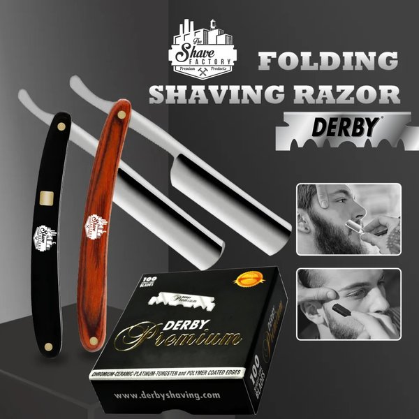 500 "Derby Premium" Single Edge Razor Blades for straight razor