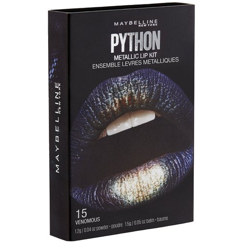 Maybelline New York Lip Studio Python Metallic Lip Makeup Kit, Venomous, 0.09 oz.