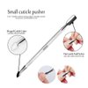YGDZ Cuticle Pusher, 3PCS Gel Nail Polish Cuticle Remover Nail Cuticle Pusher Stainless Steel Manicure Pedicure Tools Metal Cuticle Peeler Scraper for Fingernails and Toenails