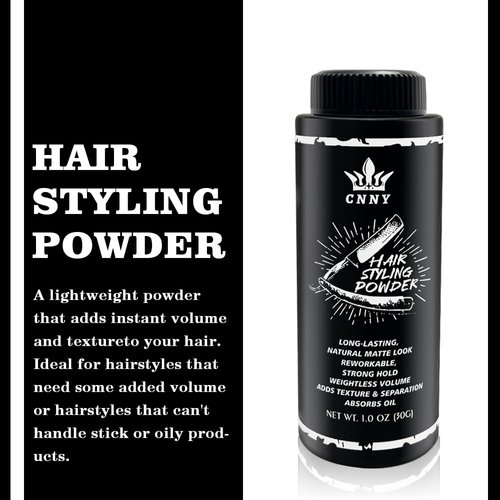 CNNY Hair Styling Powder for Men - 1oz/30g Fluffy Volumizing and Texturizing Powder for Natural Thickness and Look