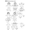 Simplicity US8043OS Raggedy Ann and Andy Doll Sewing Pattern Kit, Code 8043, One Size