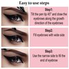 3PCS Light Brown Eyebrow Pen - Waterproof Microblading Eyebrow Pen,Long Lasting,Easily Create Natural Eyebrow Makeup