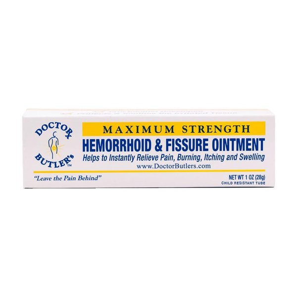 Doctor Butler's Hemorrhoid & Fissure Ointment with Child Resistant Cap
