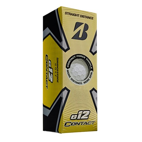 2023 Bridgestone Golf e12 Contact Golf Balls, White