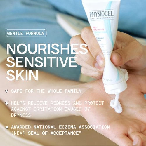Physiogel Red Soothing Cica Balance Face Cream Moisturizer for Men & Women - Manages Skin Troubles, Soothes Irritation & Redness while Controlling Sebum - Cica, PEA, Niacinamide, Panthenol