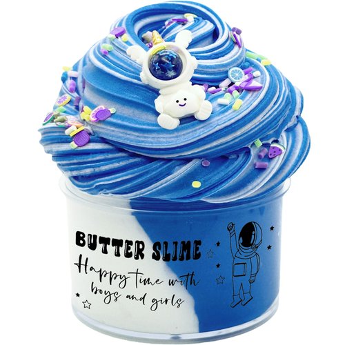 Scented Two-Color DIY Butter Slime kit,Super Soft and Non-Sticky,Kids Party Favors Slime Toys.(10oz 300ML)