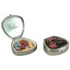 Houder Designer Pill Box - Decorative Pill Case with Gift Box - Carry Your Meds in Style (Orchids)