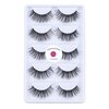 LASGOOS Luxurious 100% Mink Lashes 3D Eyelashes Natural Long 12-16mm Daily HANDMADE Messy Corner Dense Thick Fluffy Soft Fake Eye Lashes False Eyelash Cruelty Free PACK,5 Pairs (A12)