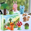 Coola Crafts for Kid Ages 4-8, 8PC Toddler Crafts, Animal Craft Kit Including Fox/Ladybug/Hedgehog/Rabbit/Tree/Squirrel/Owl/Mushroom,Art & Craft kit for Kids Ages 3,4,5,6,7,8,9,10,11,12