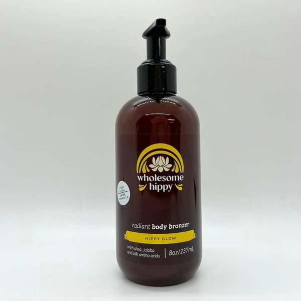 Wholesome Hippy Glow Body Bronzer - Face & Body Bronzer 8oz