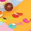 MGLDSJT 25 Pcs Sweet Donut Keychain for Sweet Donut Theme Party Favors Pendant for Kid Toy Ornament Souvenirs Gift