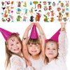 Konsait 24 Sheets Animal Temporary Tattoos for Kids(230+pcs), Zoo Jungle Sea Animal Fake Tattoos Waterproof Tattoo Sticker Decor for Children Boys Girls Animal Birthday Party Favor Gift Bags Filler