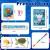 Ocean Party Favors With Coloring Book,122Pcs Ocean Party Supplies Including Coloring Books,Crayons,Wristband,Stamps,For Party Goodie Bag Fillers School Activity Supplies (Ocean)