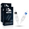WZPB Tattoo Cartridge Needles - 40Pcs Mixed Size Tattoo Needles 1203RL 1205RL 1205RS 1207RS 0.35mm Professional Needles Round Line Shader for Beginners or Artists