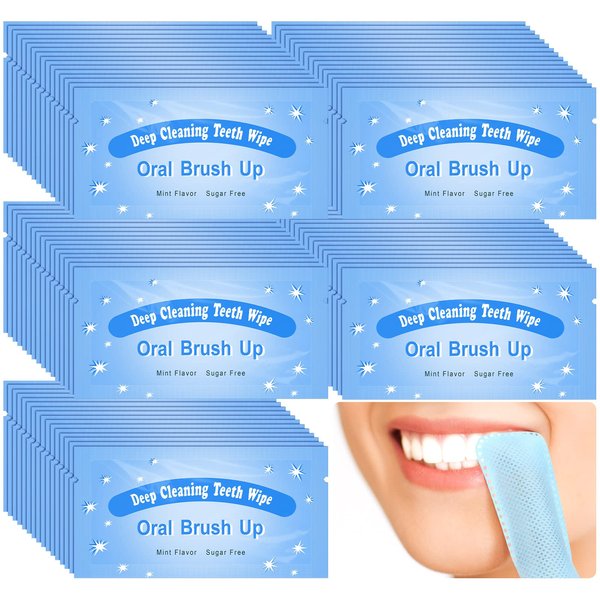 300 Pcs Disposable Finger Brush Teeth Wipes Bulk Finger Toothbrush Textured Surface Deep Teeth Cleaning Finger Wipes Oral Wipes for Adults Teeth Mouth and Gums Dental Cleaning, Individual Package