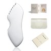 FSwsawX Stainless Steel Gua Sha Facial Tools, Face Comb & Massager Metal Gua sha Tool for Blood Circulation & Lymphatic Drainage, Body and Face Gua Sha Stone for Tighten Skin